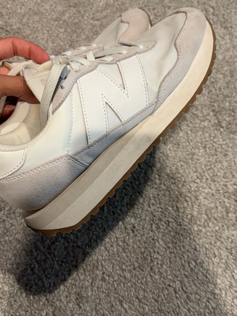 New Balance Off-White & Light Gray Casual Runner